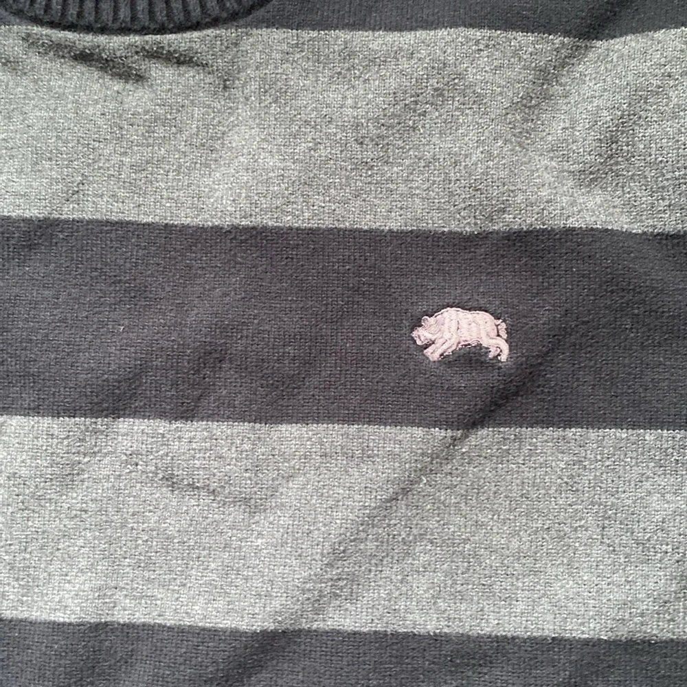 Striped Black and Gray Sweater